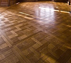 Natural wood flooring
